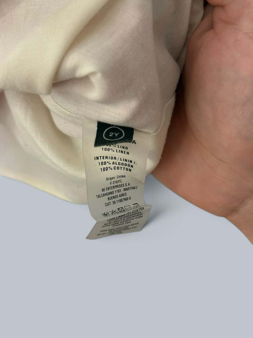 Little Akiabara Floral Linen Dress Size 2Y - Picture 4 of 6